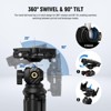 MaseiKar Tripod for iPhone with Remote,Mini Flexible Phone Tripod Stand Vlog Selfie Stick with Phone Holder&Action Camera Adapter - 3 of 4