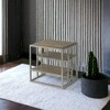 Roundhill Furniture Padena Metal Frame Wood Living Room End Table with Shelf - 4 of 4