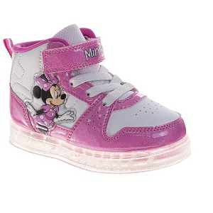 Disney Pixar Cars Lightning McQueen High Top Sneakers Boys - Race Car Design Lace-Up/Velcro Athletic Ankle Support (Toddler – Little Kid) - 1 of 1