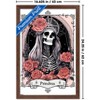 Trends International Tabz Jones - Skull and Roses Tarot High Priestess Framed Wall Poster Prints - 3 of 4