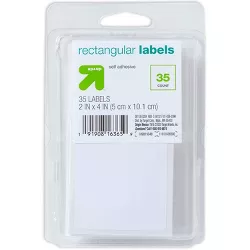 35ct 2"x4" Rectangular Labels White - up & up™
