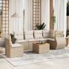 vidaXL Garden Sofa Set Beige - 2 of 4