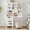 TiramisuBest Computer Desk with 90 Degree Rotating Desktop, 43x70 Inch Office Desk with Storage Drawer and Cabinets, Gaming Desk with Shelves - 2 of 4