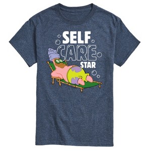 Men's - SpongeBob SquarePants - Self Care Patrick Star Short Sleeve Graphic T-Shirt - 1 of 4