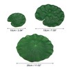 Unique Bargains Artificial Lotus Leaves for Garden Ponds Pool Decoration Green 3.9” 9pcs - 4 of 4