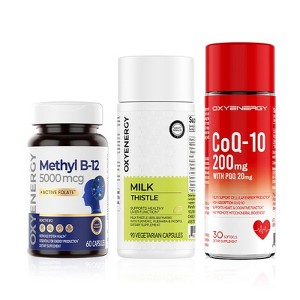 OXYENERGY Methyl B12, Milk Thistle & CoQ10 Bundle - 1 of 1
