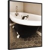 23" x 28" Kitty III by Jim Dratfield Framed Canvas Wall Art Print - Amanti Art: Modern Animal Lithograph - 2 of 4