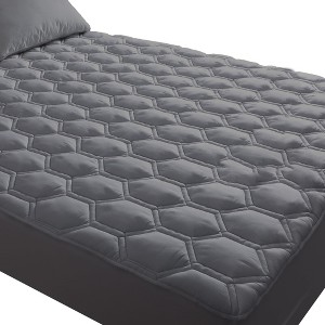 Aoibox California King Mattress Protector Waterproof Breathable Soft Grey Deep Pocket 6-18 in Fitted Machine Washable - 1 of 4