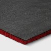 1'6"x2'6" Christmas Snowflakes Flocked Coir Doormat Red/White - Wondershop™: Outdoor Medium Pile Rectangle Mat - 4 of 4