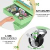 Boersma 4 Tier Rolling Utility Cart with Drawer,Utility Cart Made of Multifunctional Storage Organizer Tool for Kitchen,Bathroom,Living Room - 3 of 4