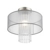 Livex Lighting Alexis 1 - Light Flush Mount in  Brushed Nickel - 4 of 4