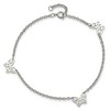 Black Bow Jewelry Stainless Steel Cutout Butterfly Charms Anklet, 9-10 Inch - 3 of 4