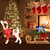 Costway Pre-Lit Christmas Dog Sleigh & Gift Boxes Combo Xmas Decoration with 170 Lights - image 4 of 4