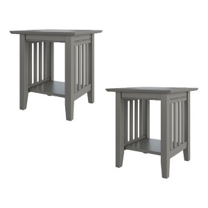 AFI Furnishings Mission End Table Set of 2 AG - 1 of 4