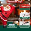 SUGIFT 5.9ft Christmas Inflatable Decorations Inflatables Climbing Santa Claus - 4 of 4