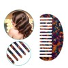 Unique Bargains Anti-Static Hair Comb Wide Tooth for Thick Curly Hair Hair Care Detangling Comb 2 Pcs - 2 of 4