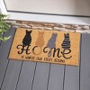 Evergreen Where Our Story Begins Indoor Outdoor Natural Coir Doormat Home Decor - 3 of 3