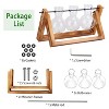 iMountek"Glass Bulb Plant Terrarium with Wooden Stand & Metal Swivel for Hydroponics - Desktop Vase"Wood - 4 of 4