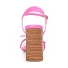 Journee Collection Womens Dianne Tru Comfort Foam Open Square Toe Stacked Heel Sandals Pink 9 - 3 of 4