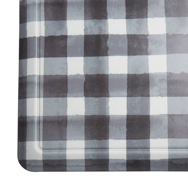 20" x 39" Oversized Cushioned Embossed Gentle Step Anti-Fatigue Kitchen Mat (Buffalo Check), 4 of 7
