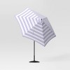 9' Round Cabana Stripe Outdoor Patio Market Umbrella with Black Pole - Threshold™ - 3 of 4