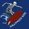 Women's Design By Humans Halloween Surfing Zombie Skeleton Funny Costume t shirt By graceandfinn Racerback Tank Top - 2 of 3