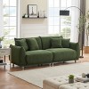 MYINDA 86.6'' Teddy Plush Modular Sectional Couch with Upholstered Arms Bread Sectional Sofa for Living Room Bedroom Office - 2 of 4