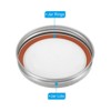 Unique Bargains Regular Mouth Iron Split-Type Leak-Proof Mason Jar Lids 10 Pcs - 4 of 4