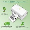 JADENS 328BT High-Speed Thermal Label Printer – 3x5 Shipping Labels, Wireless & USB, Ink-Free (White) - 2 of 4