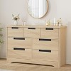7 Drawer Dresser for Bedroom, Embedded Handles Design, Modern Wooden Drawer Cabinet, Space-Saving Compact Storage, for Living Room, Hallway - 2 of 4