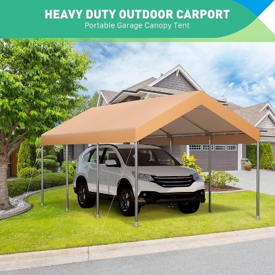 Carport, Car Canopy, Portable Garage, Easy to Assemble, Carport Canopy 10x20FT/12x20FT Heavy Duty for Car, Bike, Boat, Party