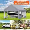GustoWave 13x20 FT Heavy Duty Carport, Portable Garage for Cars, Boats, Trucks - 4 of 4