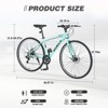 Aukfa  7-Speed Hybrid Bike - Aluminum Frame, Dual Disc Brakes, 700C Wheels - Men/Women's City Bicycle,Multiple Colors - 3 of 4