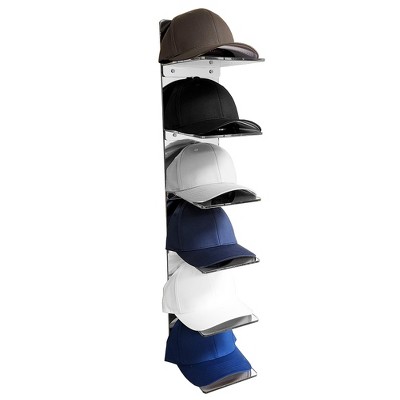 Ondisplay Luxe Acrylic Hat Rack Display - Wall Mounted Baseball Cap ...