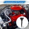 Unique Bargains Oil Funnel for Engine Oil Kerosene Gasoline Durable Plastic Black 14.37"x5.63" - 2 of 4