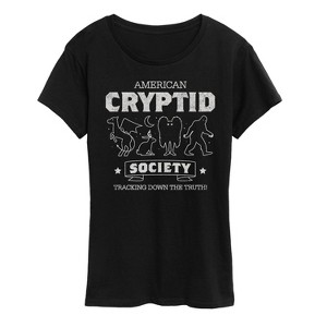 Women's - Instant Message - Cryptid Society Short Sleeve Graphic T-Shirt - 1 of 4