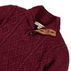 Hope & Henry Boys'  Long Sleeve Mock Neck Cable Sweater with Flecks, Infant - 2 of 4