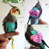 Bird Diaper Harness Flight Suit, Parrot Flight Suit with Leash Flight Clothes Suit for Small Medium Birds Parakeets Parrot - 4 of 4