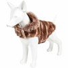 Pet Life (R) Luxe Tira-Poochoo Tiramisu Patterned Mink Fur Designer Dog Jacket - 4 of 4