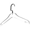 Designstyles Clear Acrylic Clothes Hangers, Heavy-Duty Closet Organizers with Shiny Black Chrome Hooks, Perfect for Suits and Sweaters - 10 Pack - 2 of 2