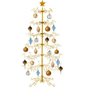 Best Choice Products Wrought Iron Ornament Display Christmas Tree w/ Easy Assembly, Stand - 1 of 4