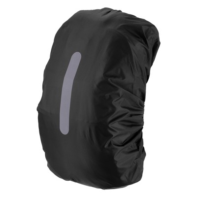 Unique Bargains Waterproof Backpack Rain Cover with a Vertical Reflective Strap for Hiking/Biking 1 Pc