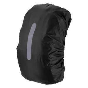 Unique Bargains Waterproof Backpack Rain Cover with a Vertical Reflective Strap for Hiking/Biking 1 Pc - 1 of 4