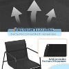 4 Piece Patio Conversation Set, Outdoor Conversation Set with Single Chairs and Glass Top Coffee Table, One Love Seat, 2 Single Chairs and One Table - 3 of 4