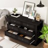 LOVMOR 6-Drawer Dresser Chest Cabinet Storage Organizer in Black - 2 of 4