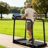 Foldable Walking Pad Treadmill for Seniors, Safe Stable Design with Long Handrail, Large LED Display, 300Lbs Weight Capacity - 2 of 4