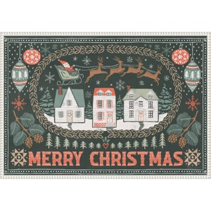 Amanti Art 33"x23" Frosty Forest II by Laura Marshall Framed Canvas Wall Art Print - 1 of 4