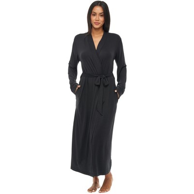 Alexander Del Rossa Women's Classic Long Knit Robe With