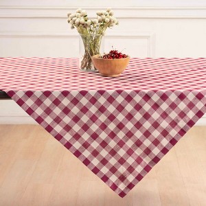 Solino Home Linen Table Throw | Morgan Check - 1 of 4