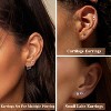 Surgical Steel Earring Set: 20G Hypoallergenic Opal & CZ Studs with Hoops for Sensitive Ears - 4 of 4